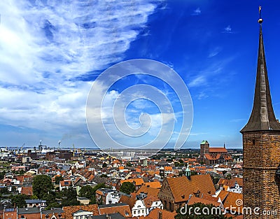 Wismar Saint Nicholas Church germany panorama