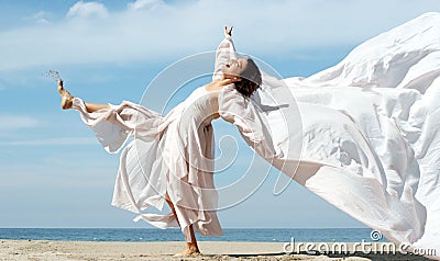 Woman on the beach