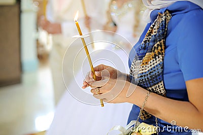 Woman with Church Candle