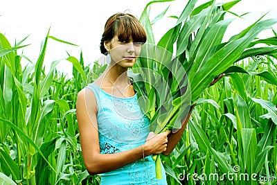 Woman corn