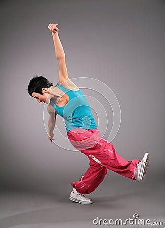 Woman dances sports dance