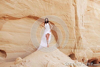 Woman in the desert