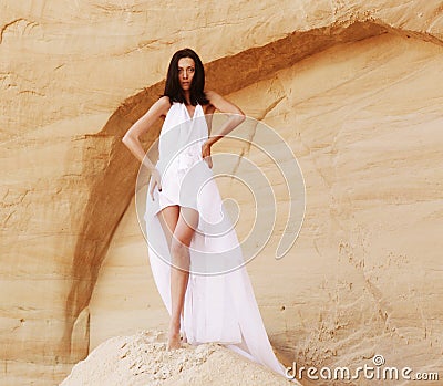 Woman in the desert