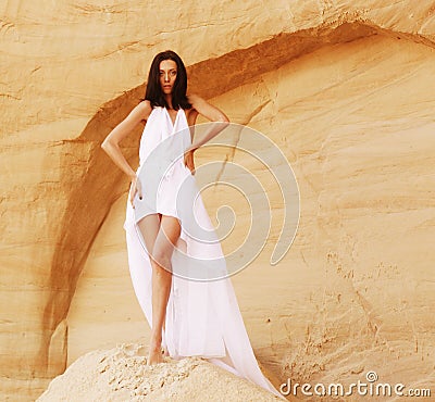 Woman in the desert