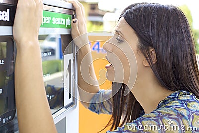 Woman desperate about high price of gas