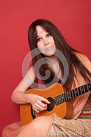 Woman With Guitar