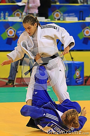 Woman judo