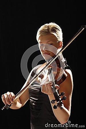 Woman Playing Violin