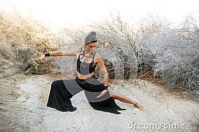 Woman Practicing Tai Chi