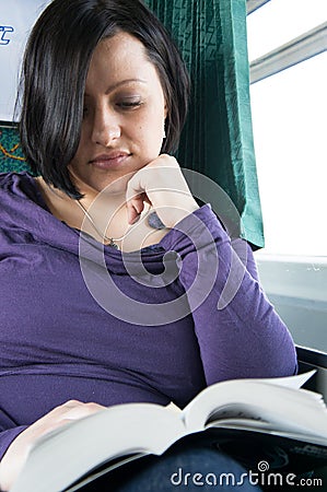 Reading woman