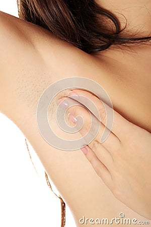 Woman s armpit