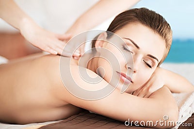 Woman in spa