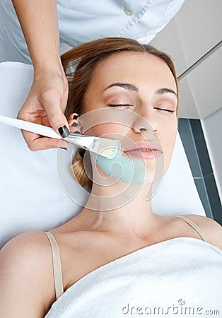 Woman in spa treatment
