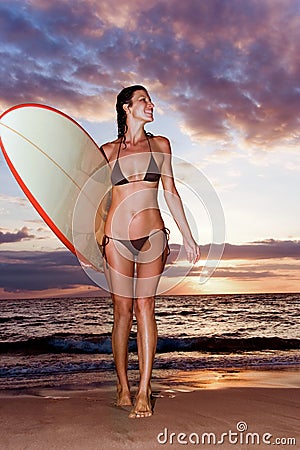 Woman surfboard