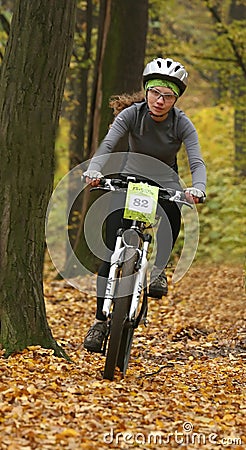 Women on bike.