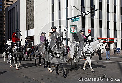 Women Riders in National Western Stock Show Parade
