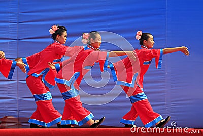 Women s Shadow dance performances on the stage, china