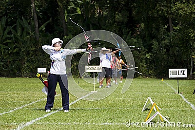 Women s Team Archery Action