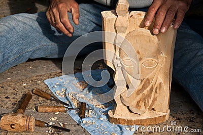 Wood carving