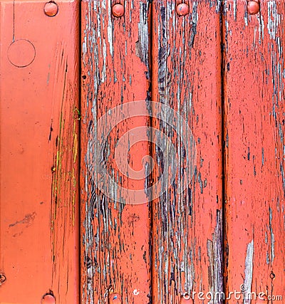 Wood paneling old cracked paint