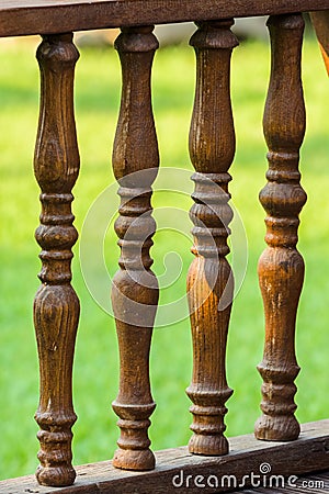 Wood railing