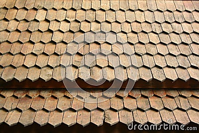 Wood roof texture