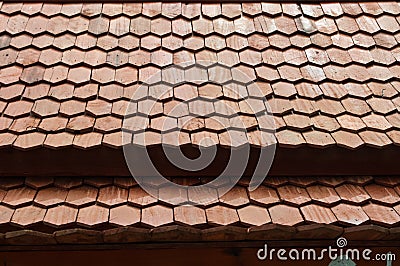 Wood roof texture