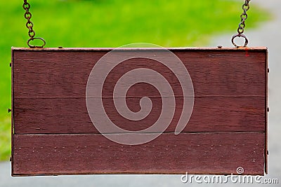 Wood sign board