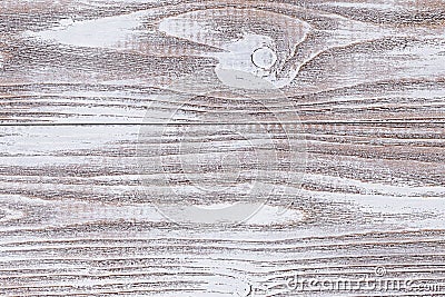 Wood surface painted with white acrylic paint