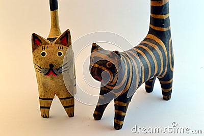 Wooden Cats