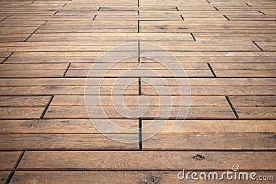 Wooden floor perspective. Background photo texture