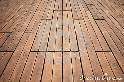 Wooden floor perspective. Background photo texture