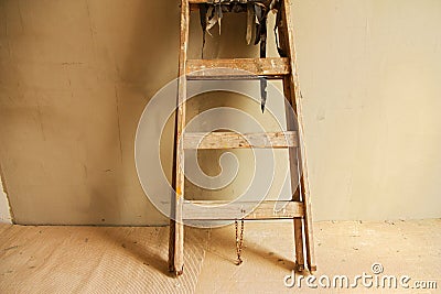 Wooden ladder