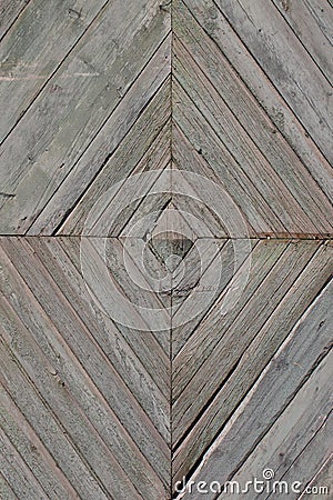 Wooden planks rhombus background