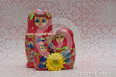 Wooden Russian Matryoshka Dolls