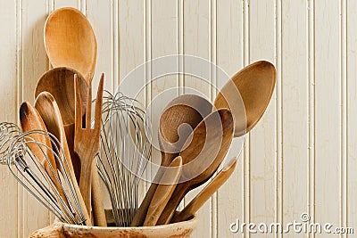 Wooden Spoons And Wire Whisks