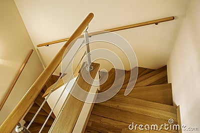 Wooden staircase