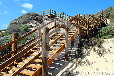 Wooden Steps Moses Rock south western Australia