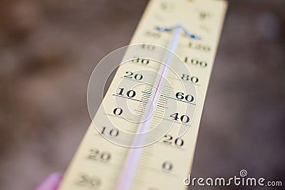 Wooden Thermometer