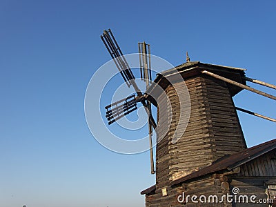 Wooden windmill