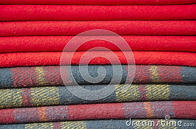 Wool blanket background in asia market