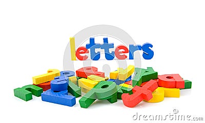 The Word Letters And Lots Of Colored Letters 