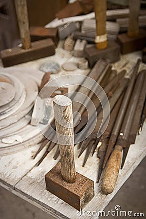 Work shop Hammer and tools