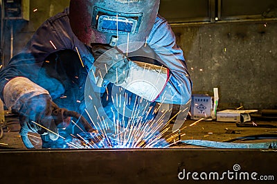 Work a welding workers in factories