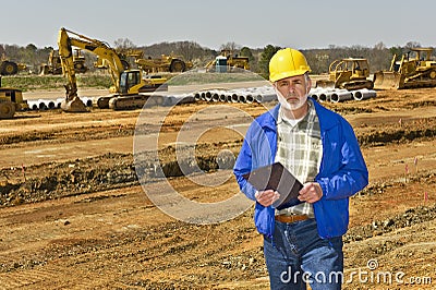 Worker On Construction Site