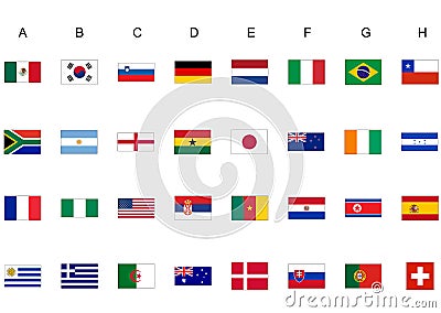 World cup flags