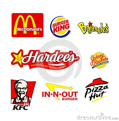 World famous restaurant logos