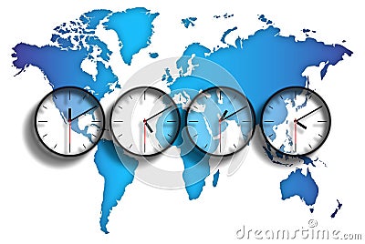 World map time zones