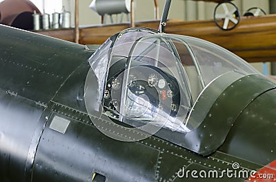 World War II plane cockpit