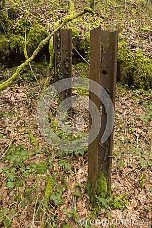 World War Two anti-tank rails, rare